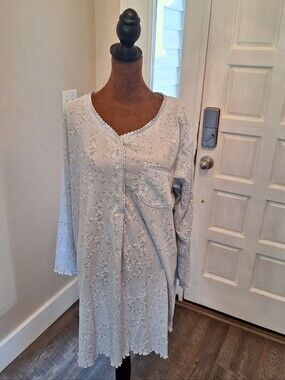 Vtg 90s Amanda Stewart Intimates Nightgown Nightshirt OS